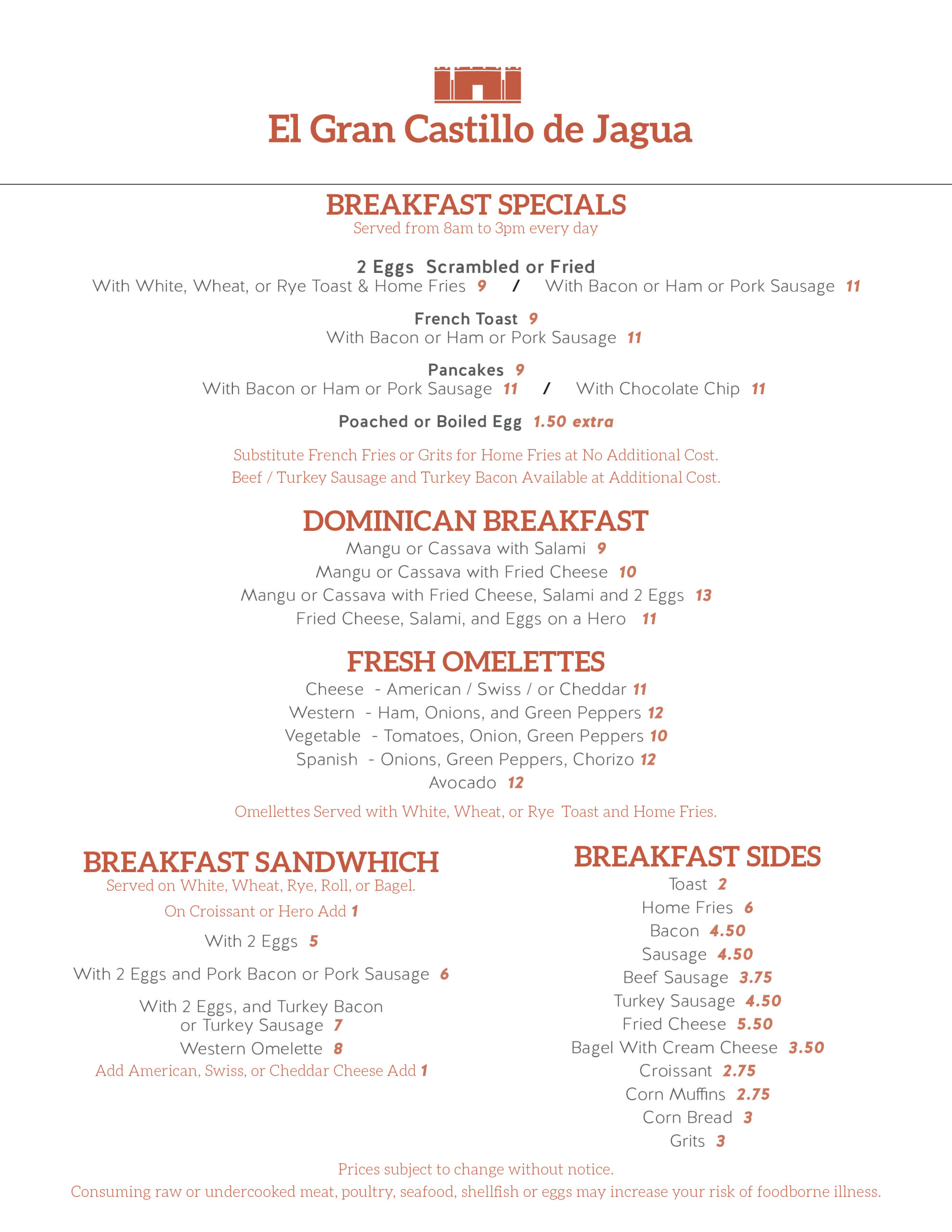 el gran castillo brooklyn dominican restaurant lunch menu pg 1